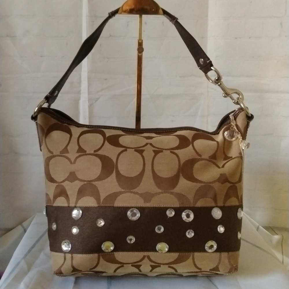 Coach Signature Logo hobo bag